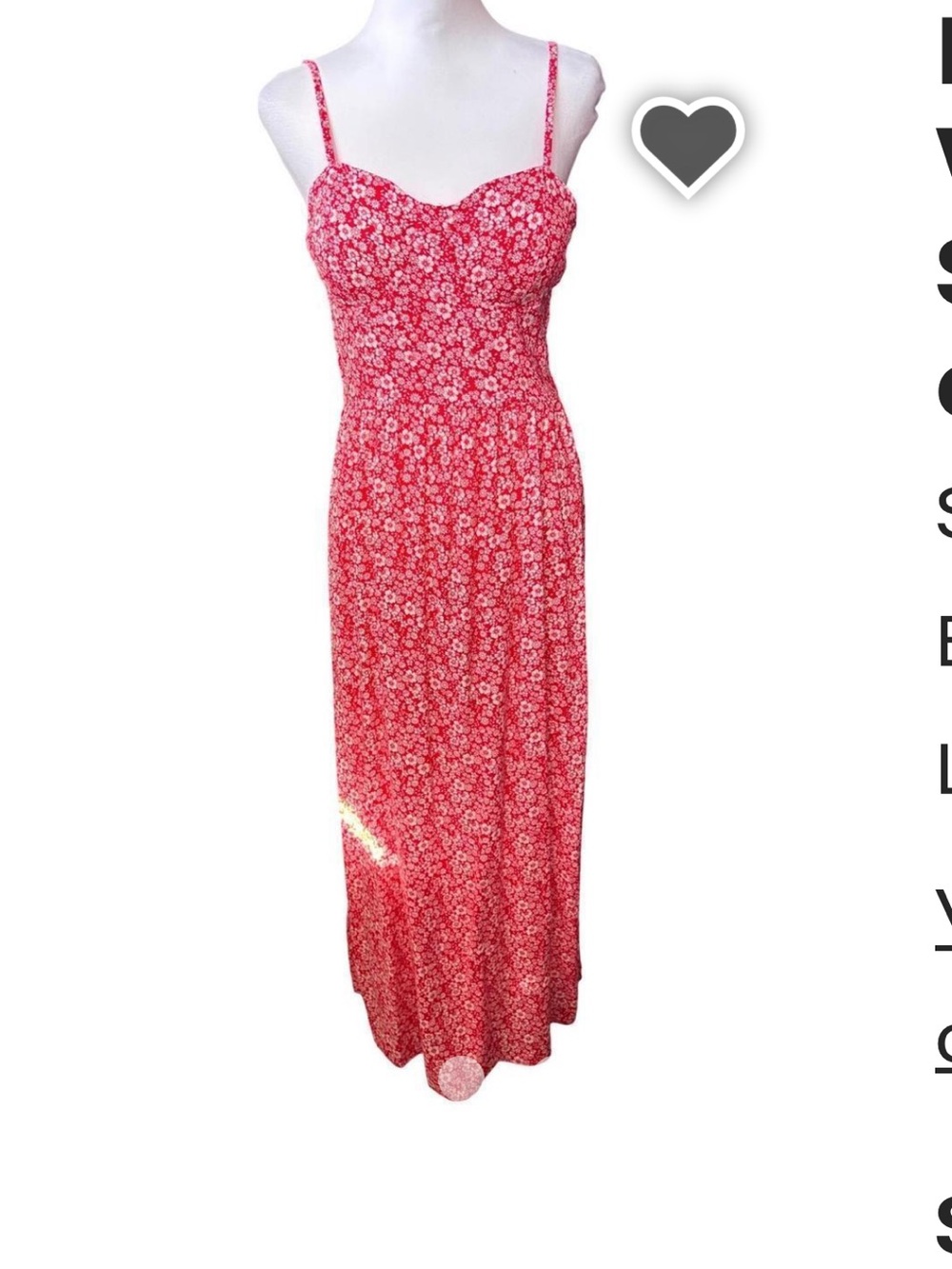 Lily Rose Red Floral Spaghetti-Strap Maxi Dress